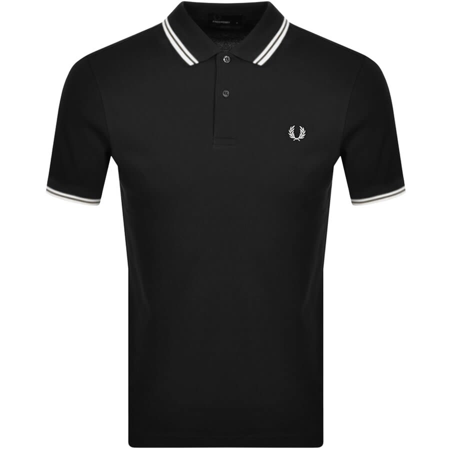 Fred Perry Twin Tipped Polo T Shirt Black | Mainline Menswear us